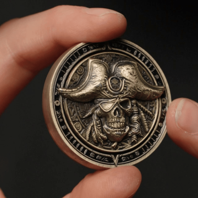Pirate Fidget Coin (Big/Small Blind) "Double Blind"